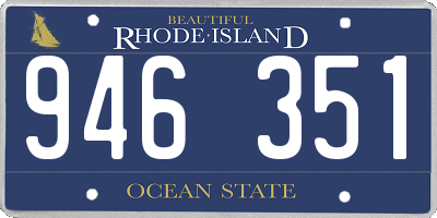 RI license plate 946351