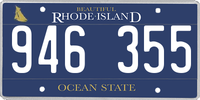 RI license plate 946355