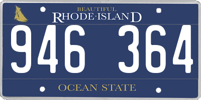 RI license plate 946364