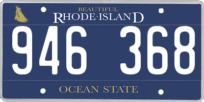 RI license plate 946368