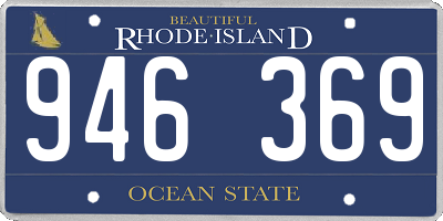 RI license plate 946369