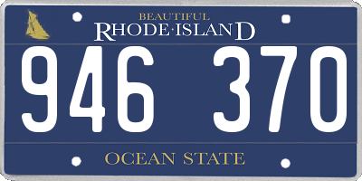 RI license plate 946370