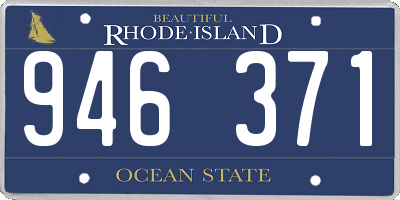 RI license plate 946371