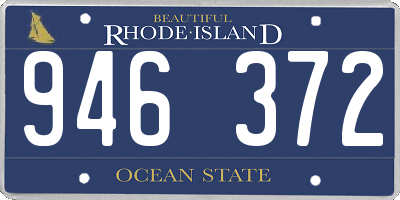 RI license plate 946372