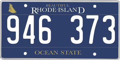 RI license plate 946373