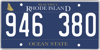 RI license plate 946380
