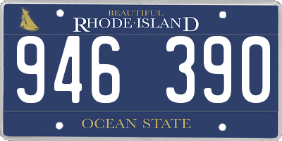 RI license plate 946390
