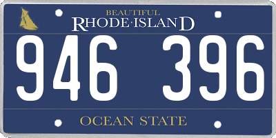 RI license plate 946396