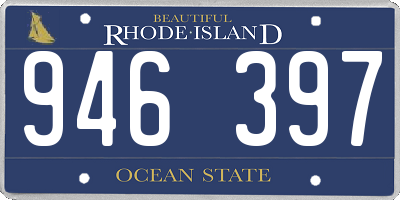 RI license plate 946397