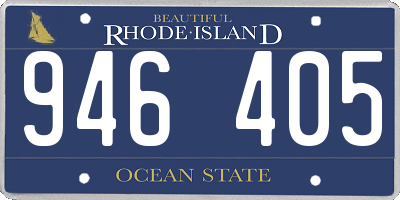 RI license plate 946405