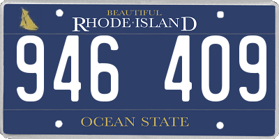 RI license plate 946409