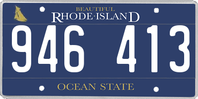 RI license plate 946413