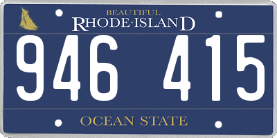 RI license plate 946415