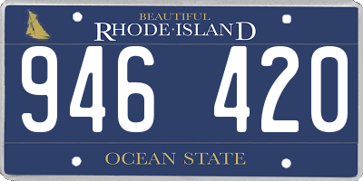 RI license plate 946420