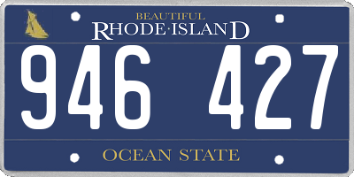 RI license plate 946427