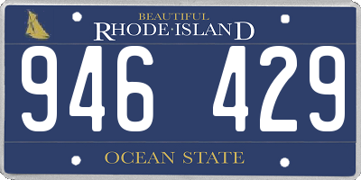 RI license plate 946429
