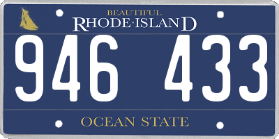 RI license plate 946433