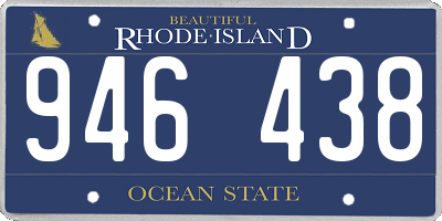RI license plate 946438