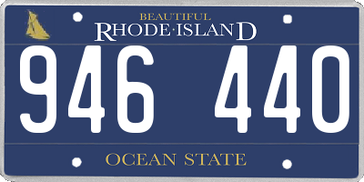 RI license plate 946440