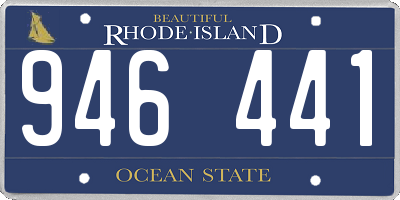 RI license plate 946441