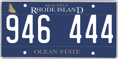 RI license plate 946444