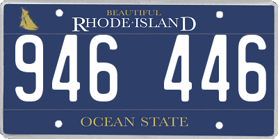 RI license plate 946446