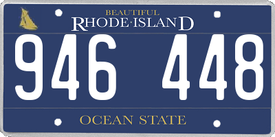 RI license plate 946448