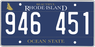 RI license plate 946451