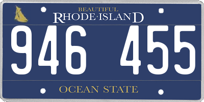 RI license plate 946455