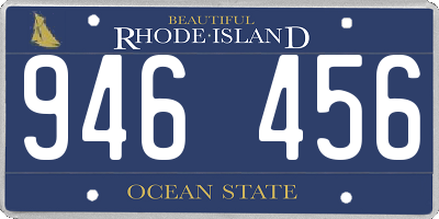 RI license plate 946456