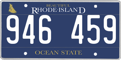 RI license plate 946459