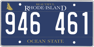 RI license plate 946461
