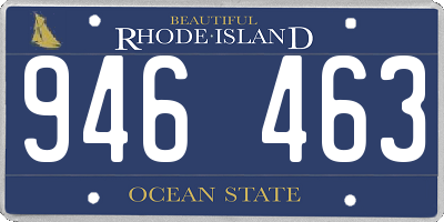 RI license plate 946463