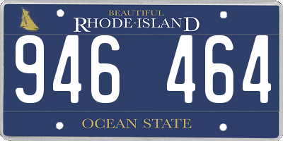 RI license plate 946464