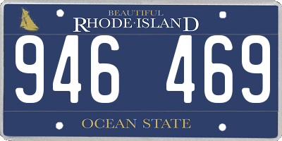 RI license plate 946469