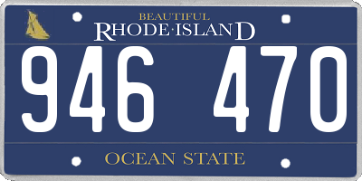 RI license plate 946470