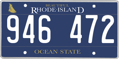 RI license plate 946472