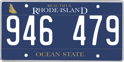 RI license plate 946479
