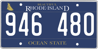 RI license plate 946480