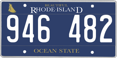 RI license plate 946482