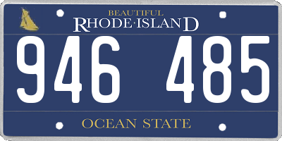RI license plate 946485