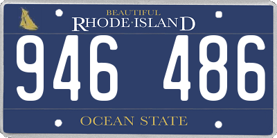 RI license plate 946486