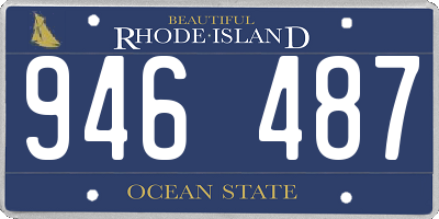 RI license plate 946487