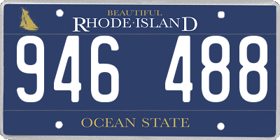 RI license plate 946488