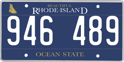 RI license plate 946489