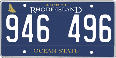 RI license plate 946496