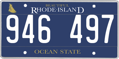 RI license plate 946497