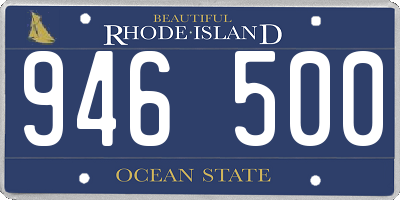 RI license plate 946500