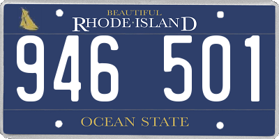 RI license plate 946501