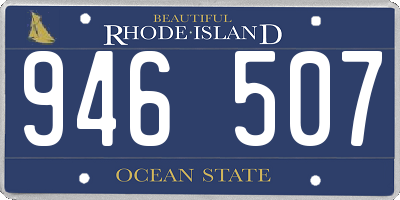 RI license plate 946507